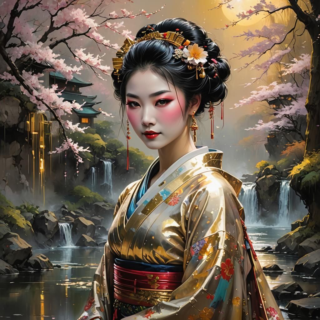  Beautiful geisha  by @Daleone