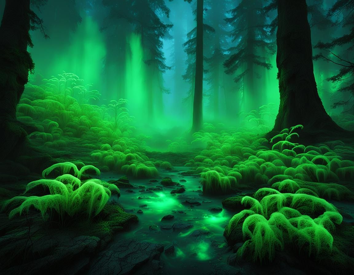 Poisoned forest - AI Generated Artwork - NightCafe Creator