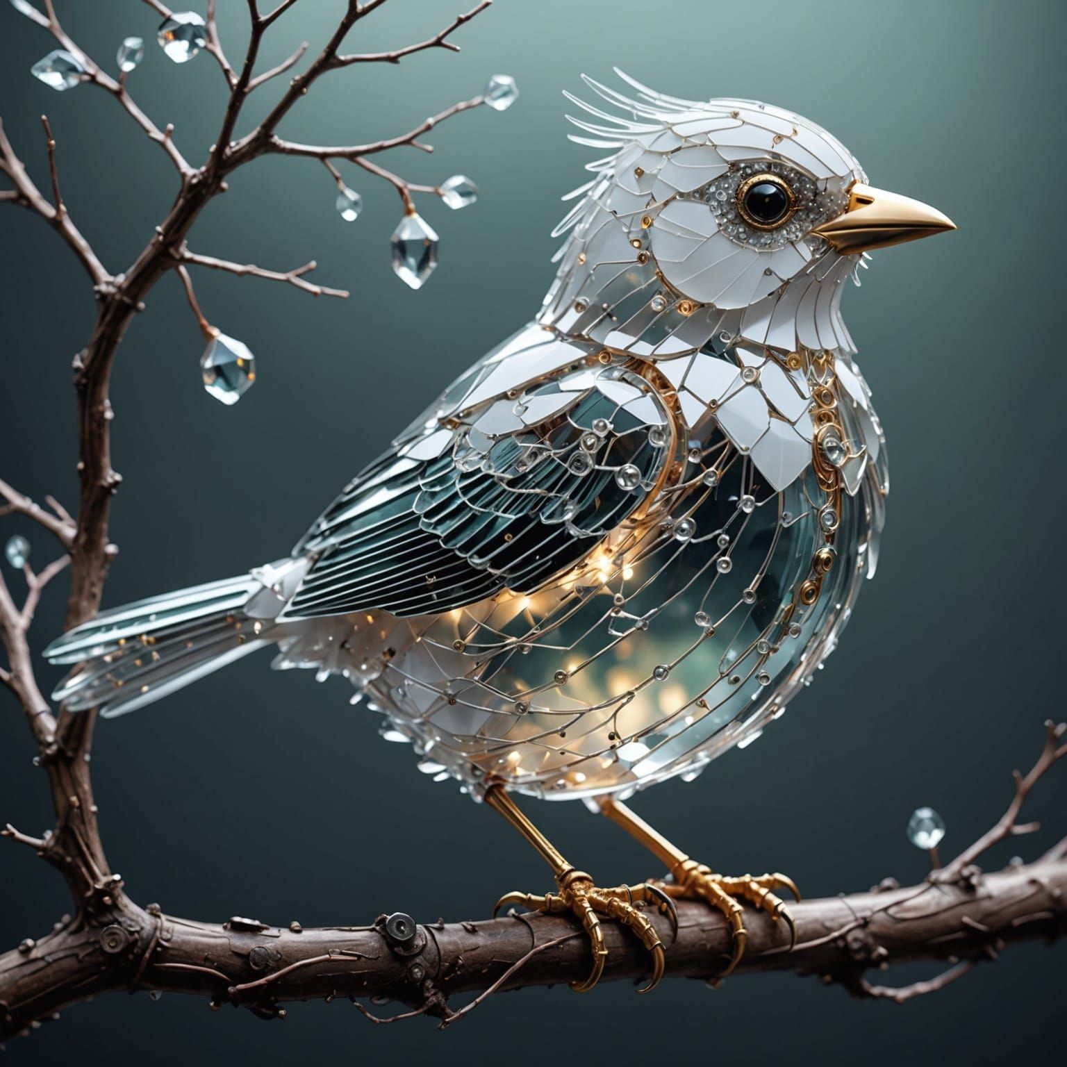 A bird begins to fly in a rapid motion.