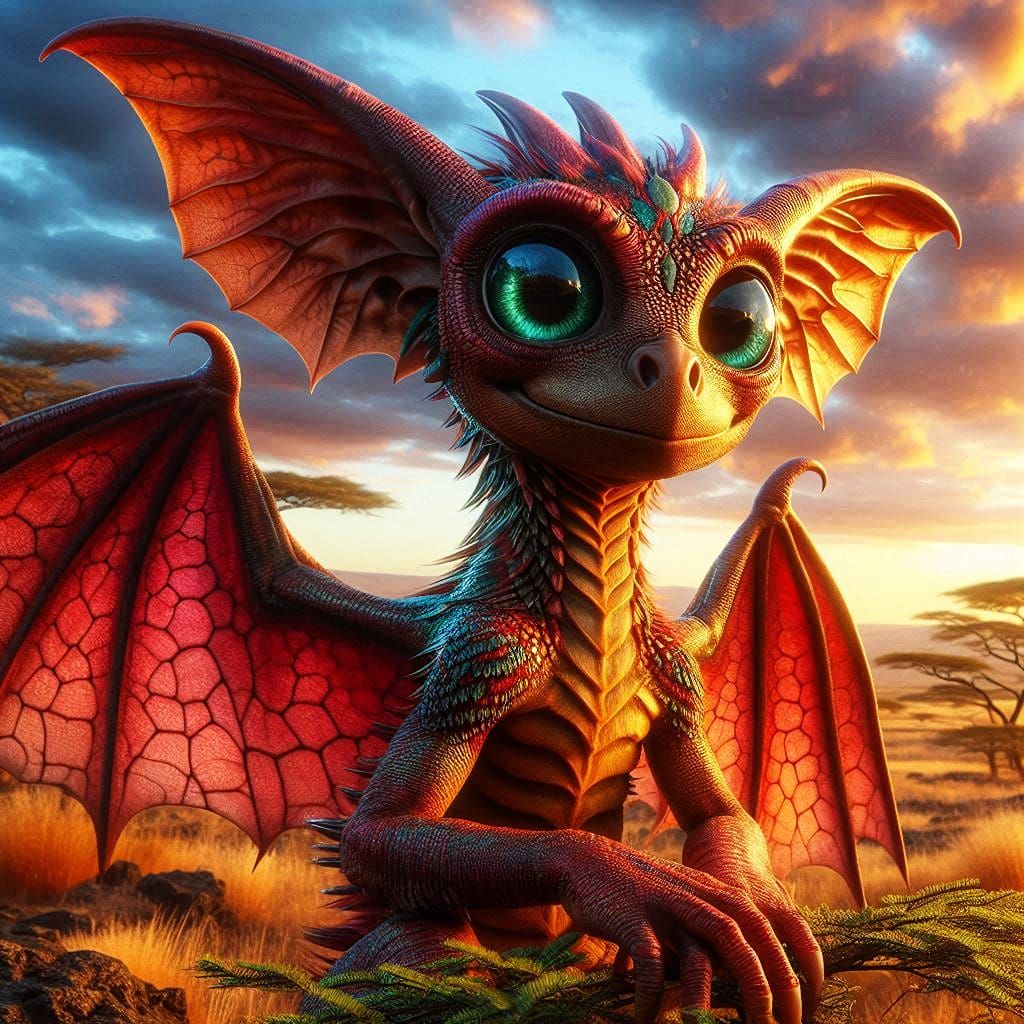 bat - eared savannah dragon