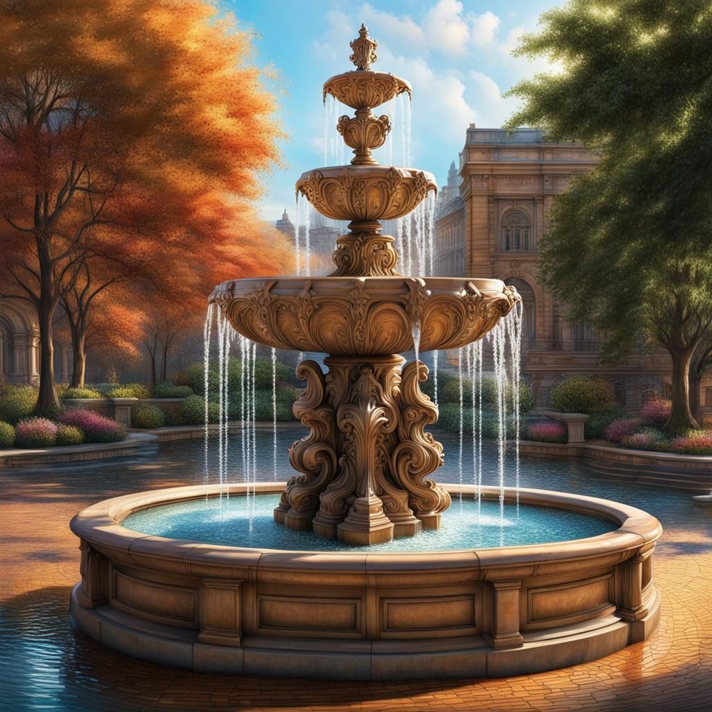 Cenral water fountain  by @Lefteris Michael