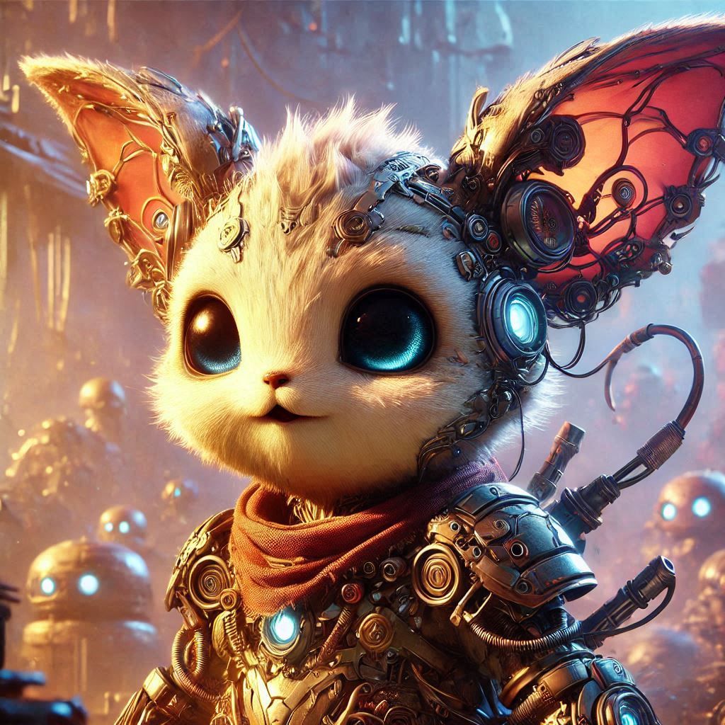 Adorable fairytale fantasy creature beautiful  portrait..