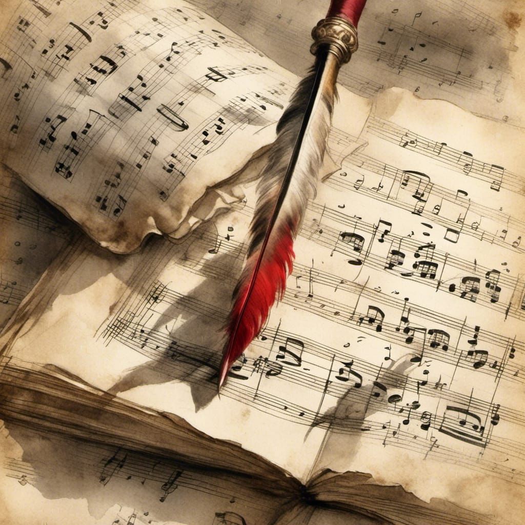 The art of engraving music.