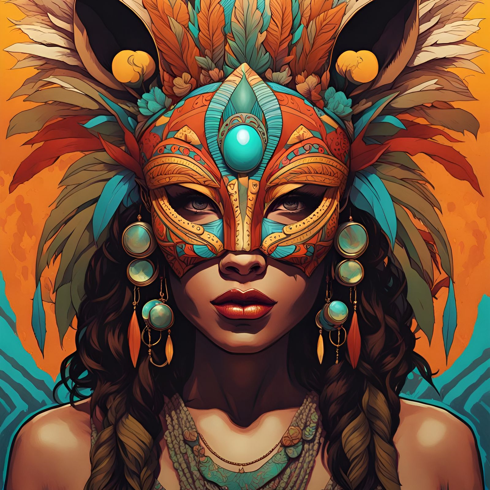 I am Lion :: Tribal Masks Series:: - AI Generated Artwork - NightCafe ...