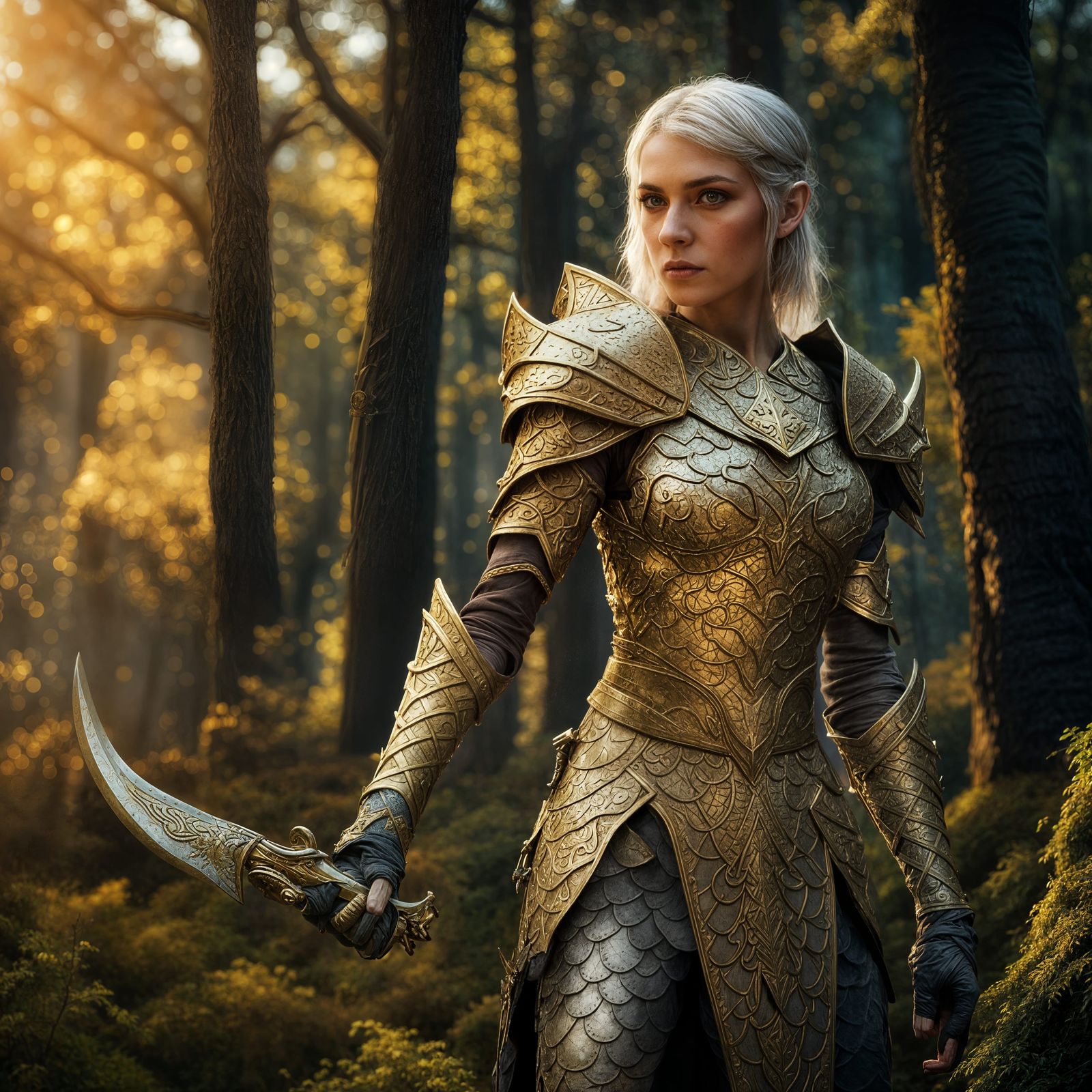 Golden Scale Mail Human