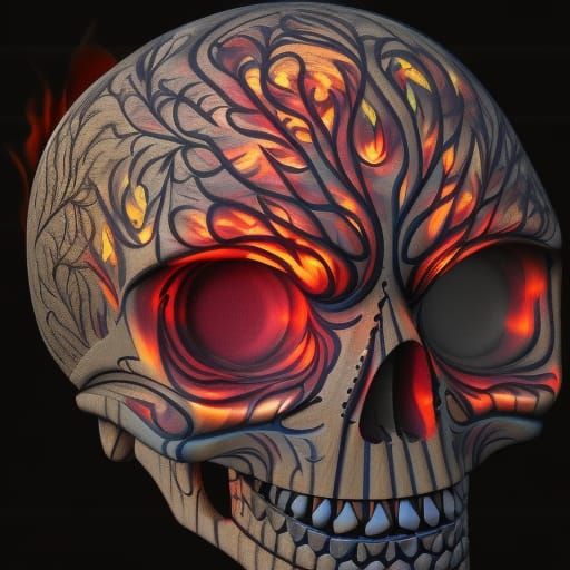 Fire Skull