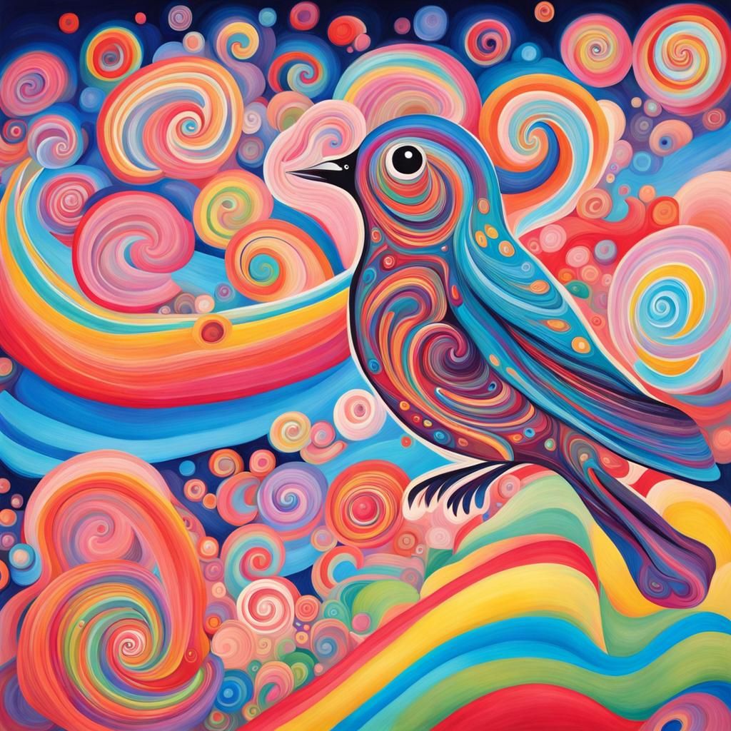 a bird in the sky