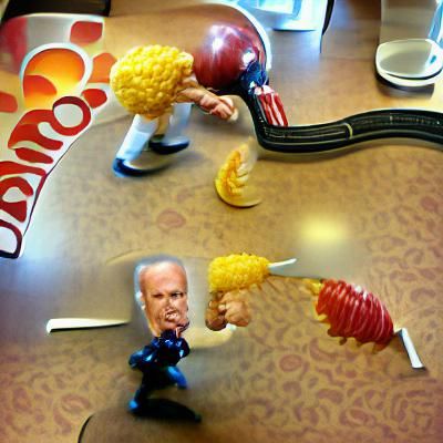 Joe Biden versus Cornpop at the final showdown in a Denny’s ...