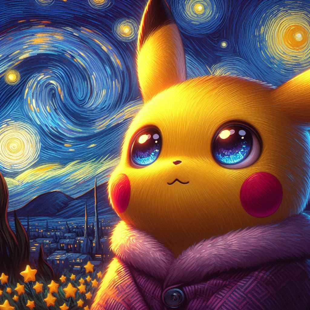 Pikachu watching the stars