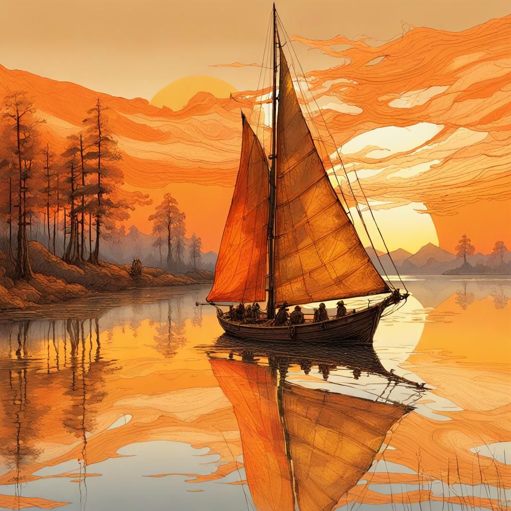 SAILING AT THE SUNRISE