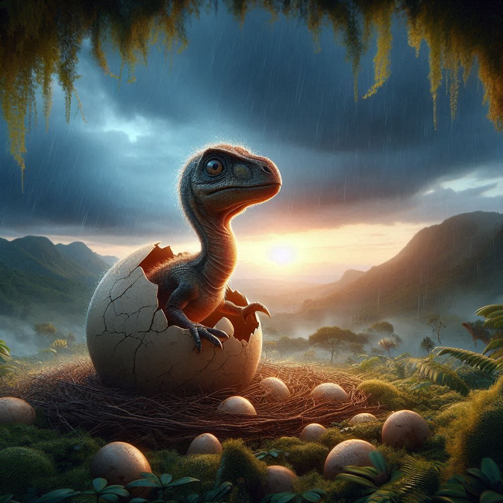 Naissance, dinosaure