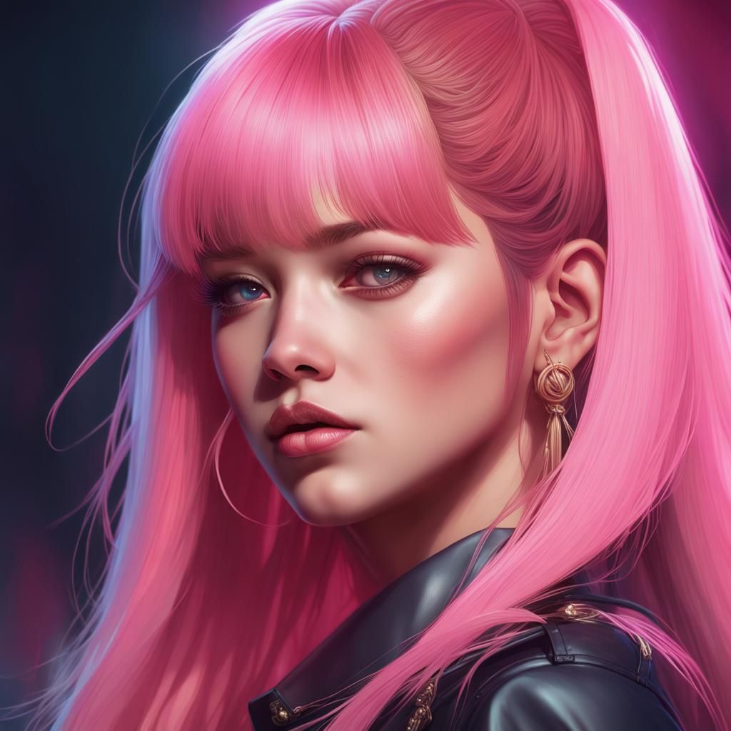 Lisa from Blackpink: Hyperdetailed Portrait in Artgerm Style
