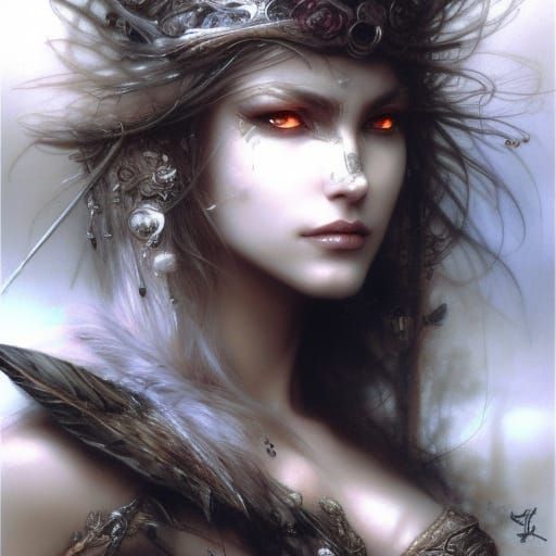 Warrior with eyes of fire