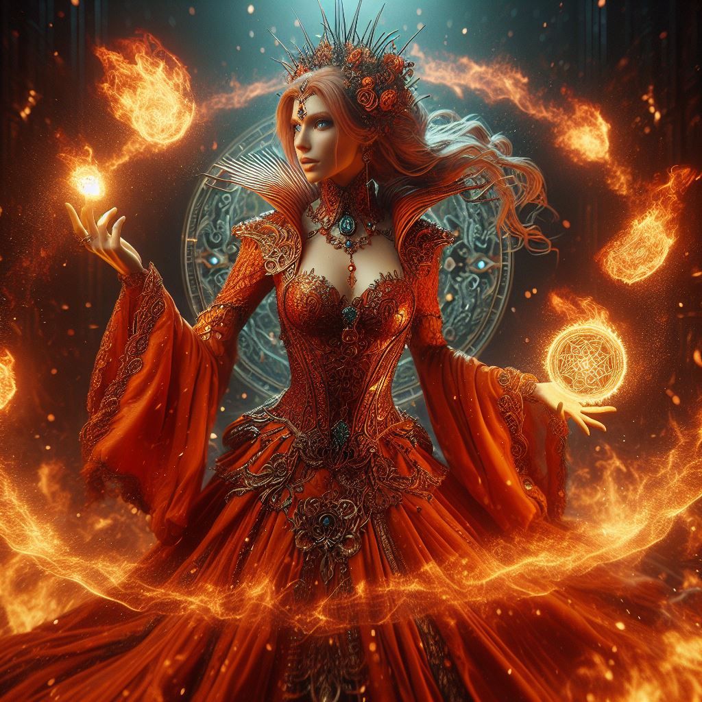 Fire sorceress