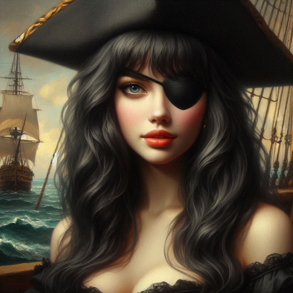 Pretty Pirate Portrait Patched