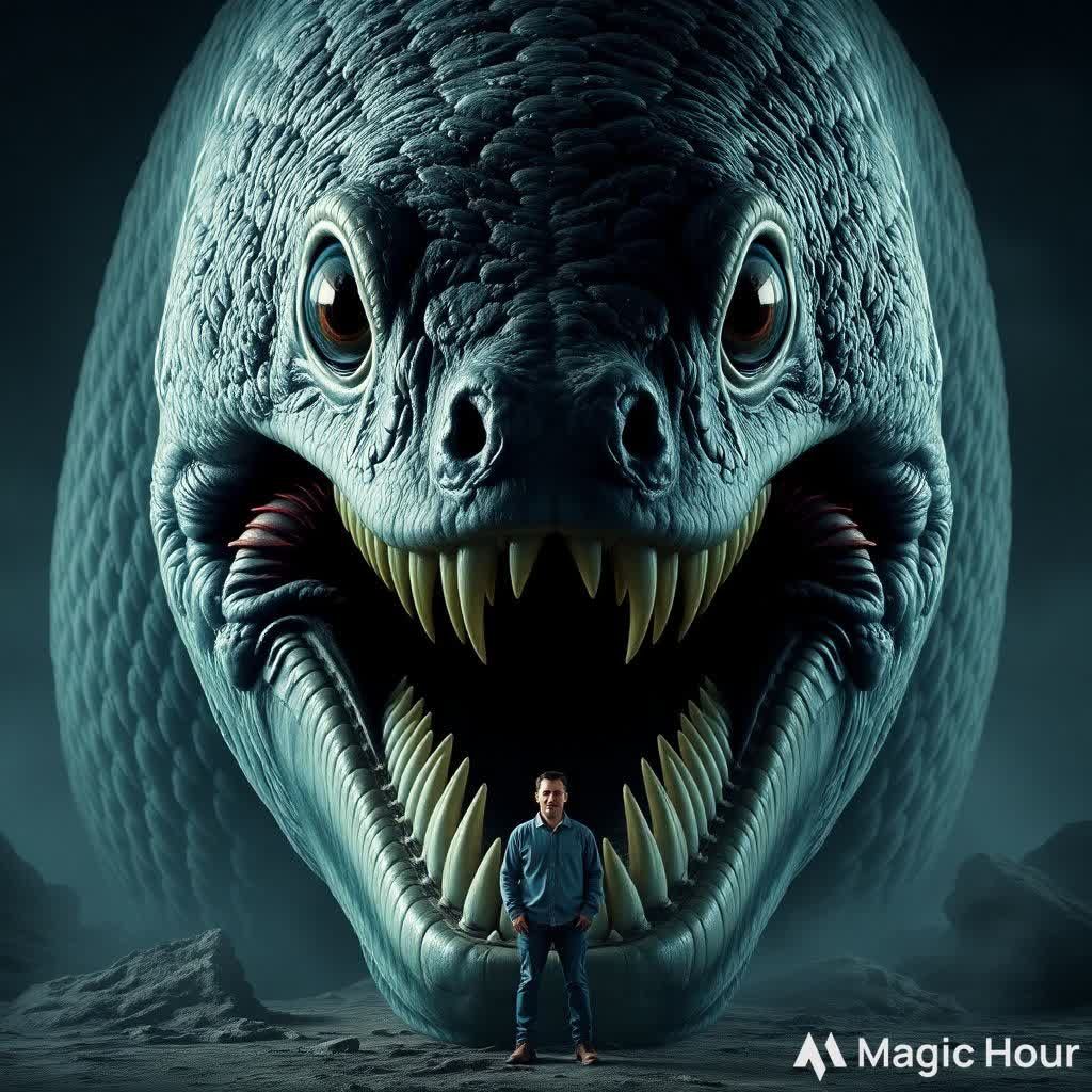 Creepy gargantuan SCP-3000 moray eel bloop creature looking ...