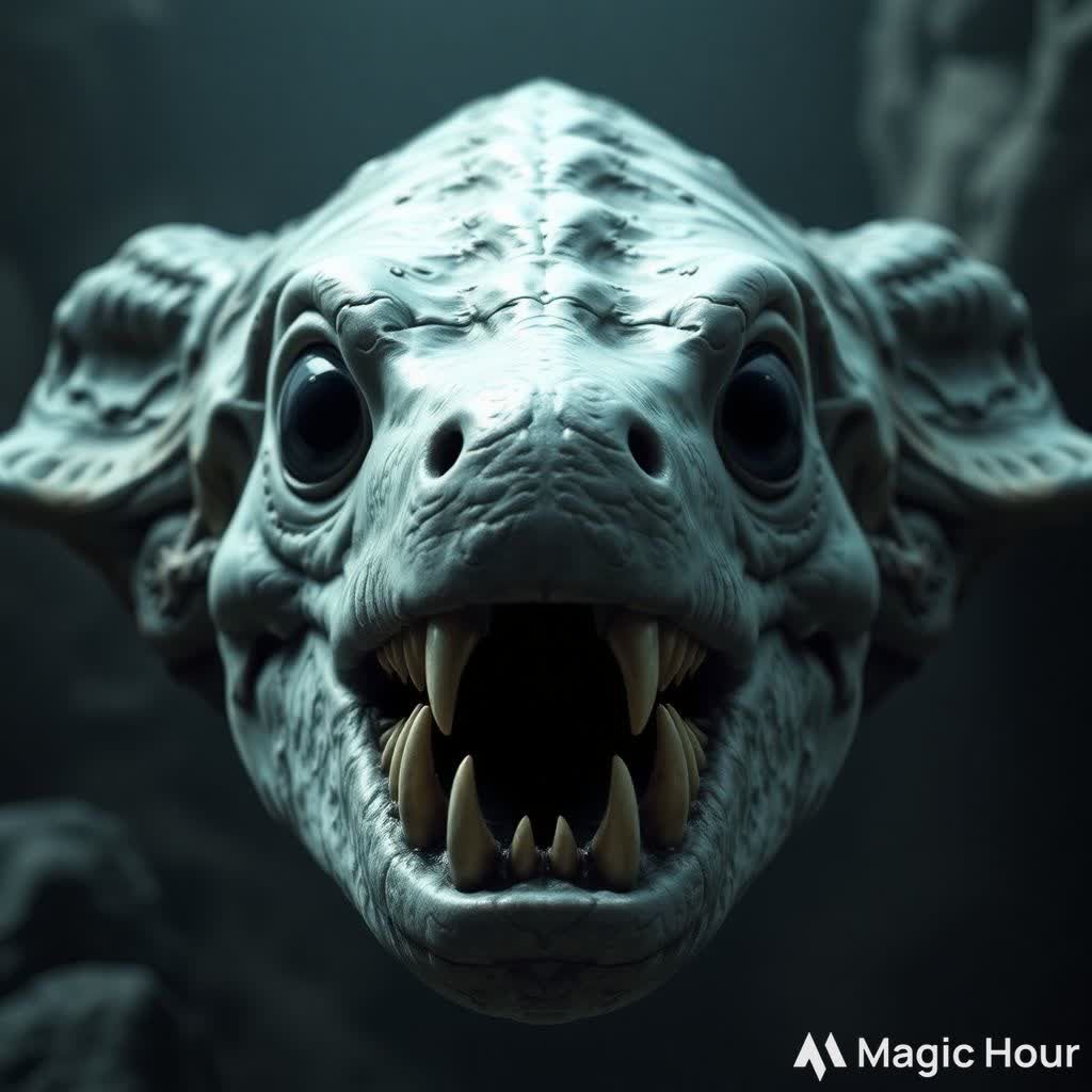 Creepy gargantuan SCP-3000 moray eel bloop creature looking ...