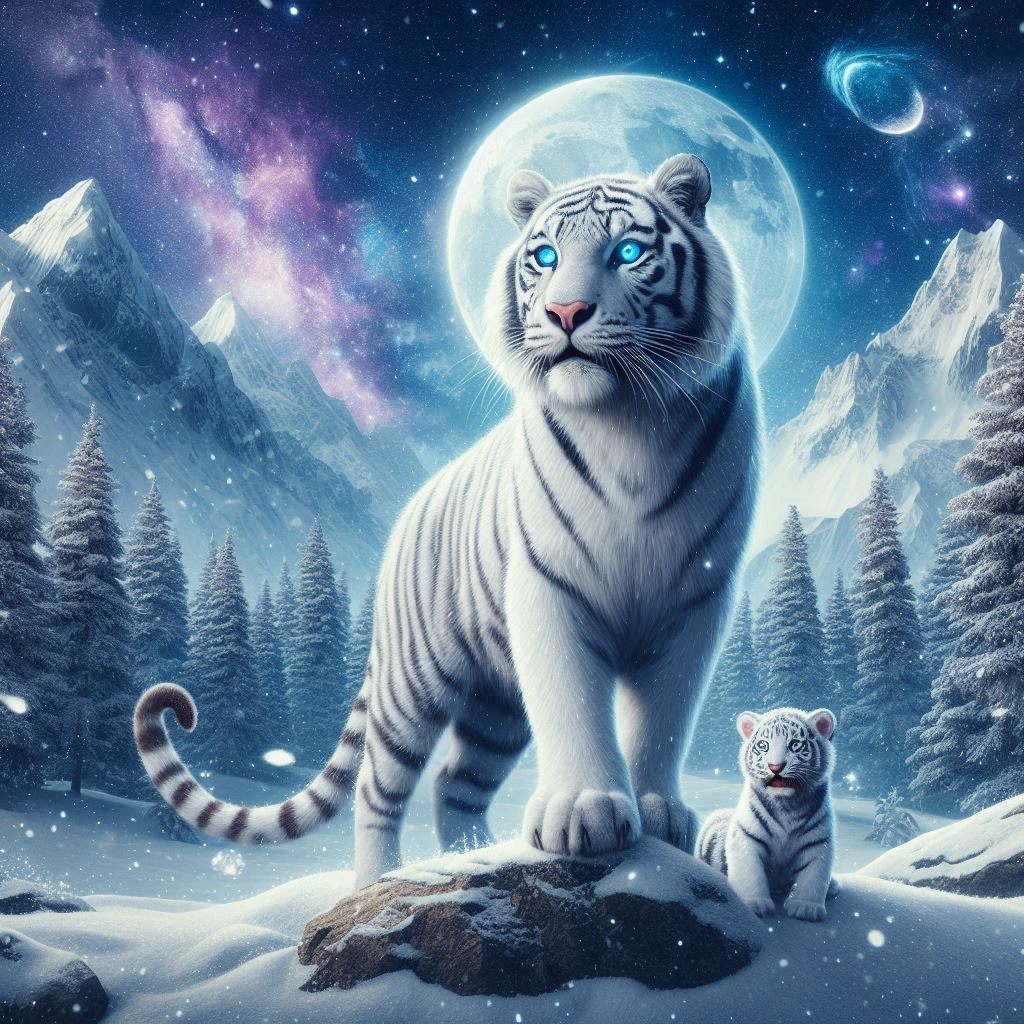 Snow tiger