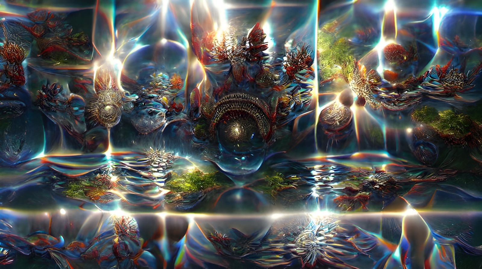 A Sea Of Unfathomable Life - Ai Generated Artwork - Nightcafe Creator