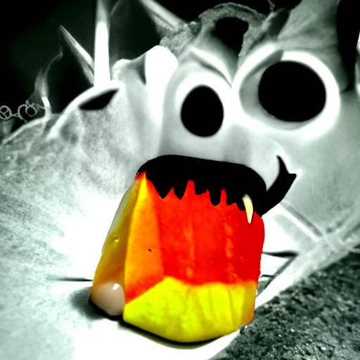 Candy Corn Monster AI Generated Artwork NightCafe Creator