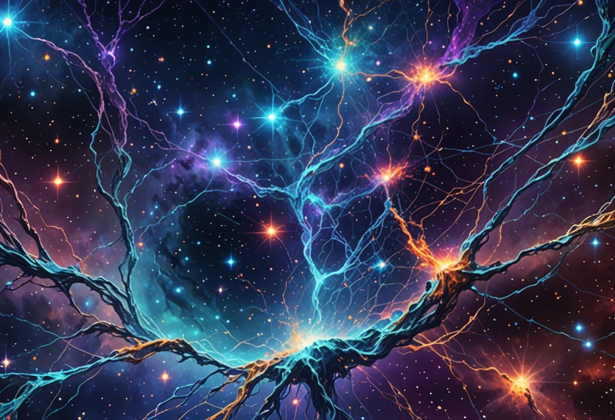 The cosmic web (artistic conception)
