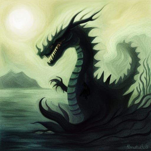 A dangerous sea monster - AI Generated Artwork - NightCafe Creator