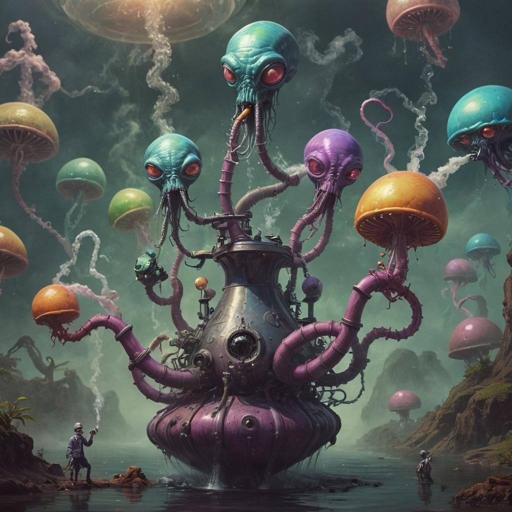 A gas fuel stop for extraterrestrial travelers.  by @Terra