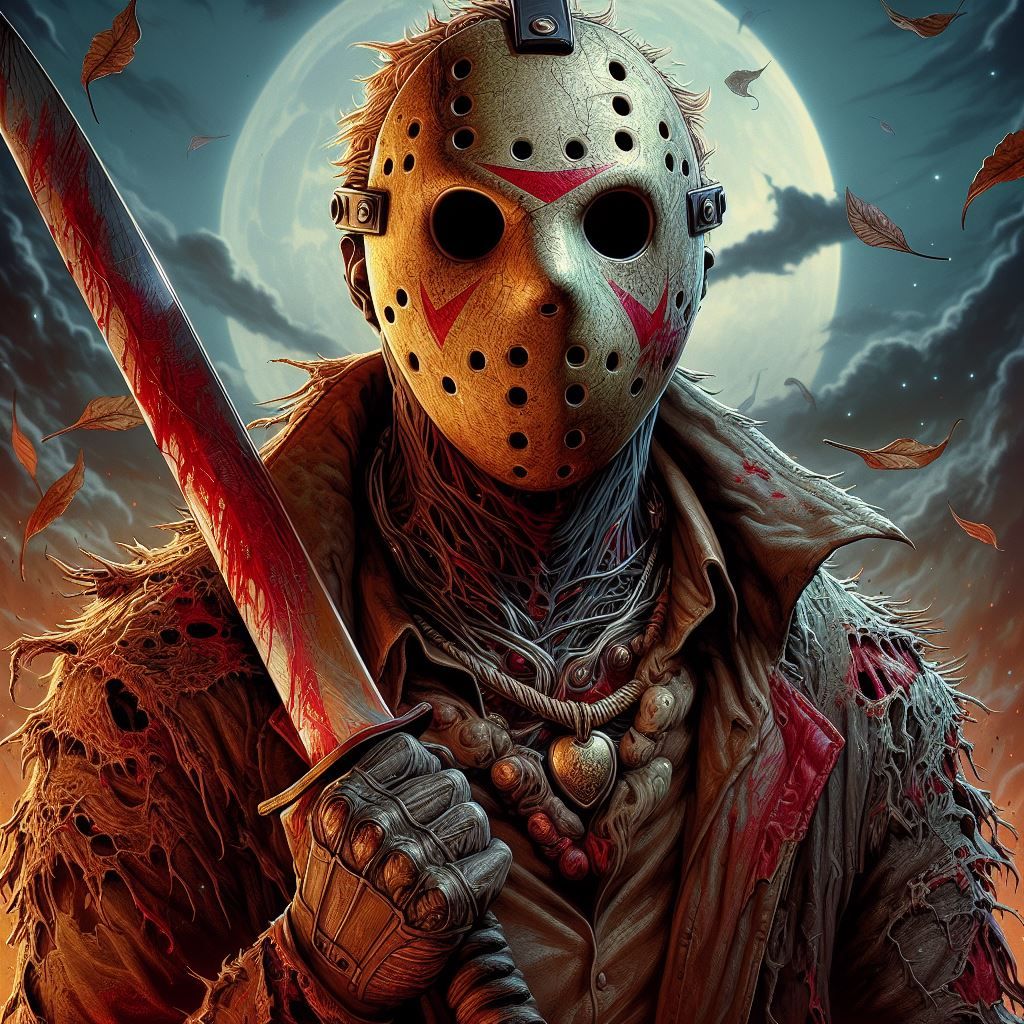 Jason Voorhees Portrait - Ai Generated Artwork - Nightcafe Creator