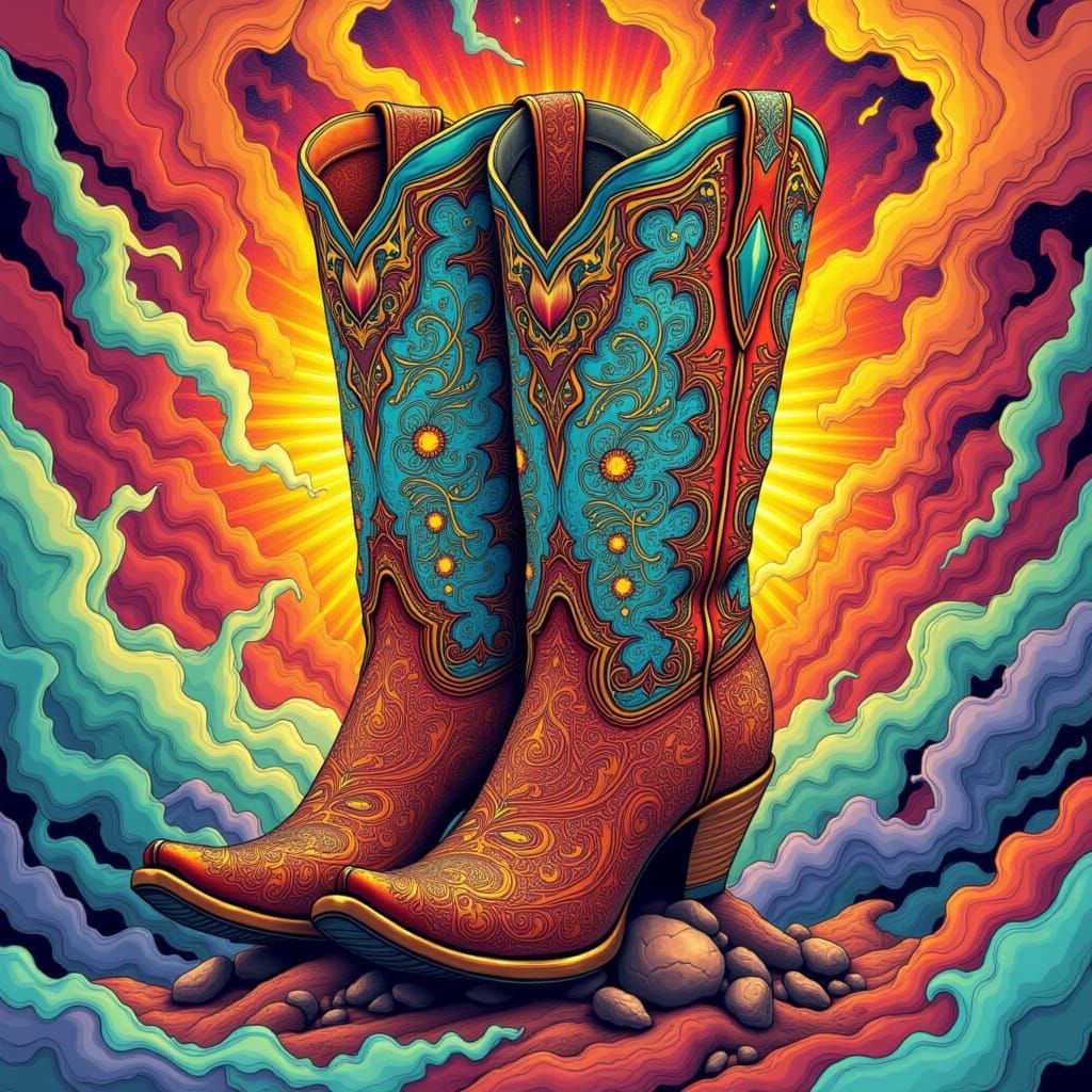 cowboy boots <lora:AdorableChaos:1.0>