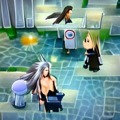 Sephiroth gets denied service for not wearing a shirt