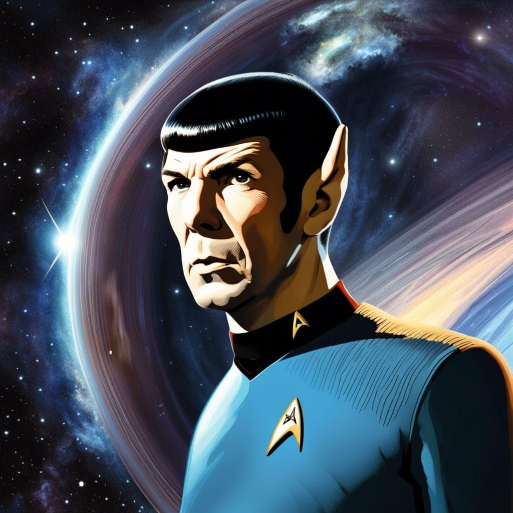 star trek mr spock, in space - AI Generated Artwork - NightCafe Creator