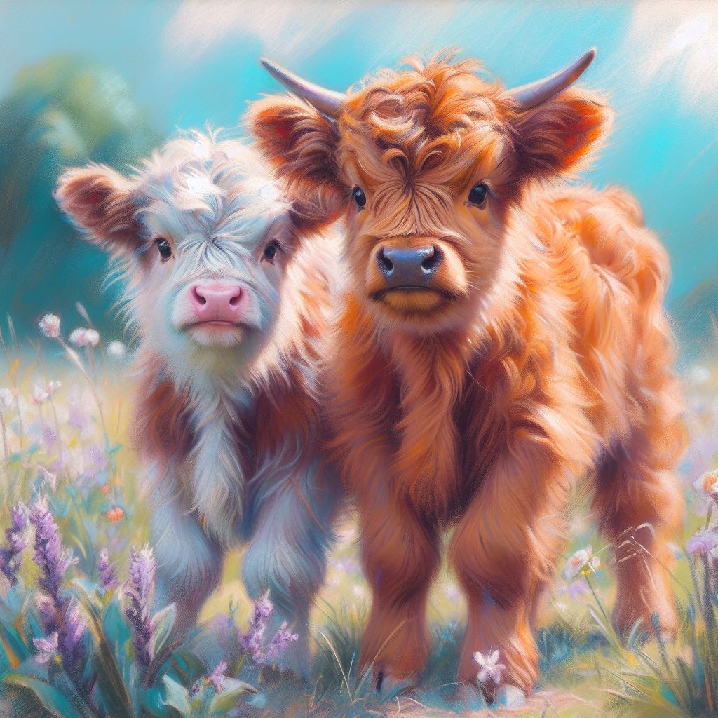 Highland Calves   by @Dmitri
