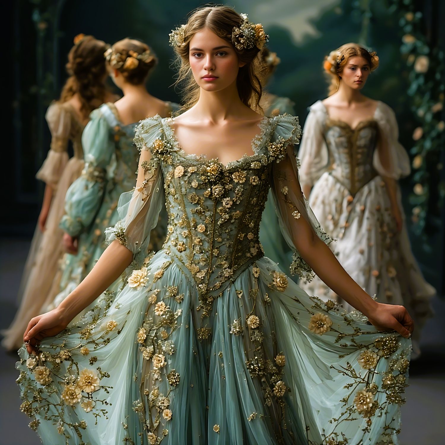 "FLORA in Spring"in the style of Rosa Genoni  "International...