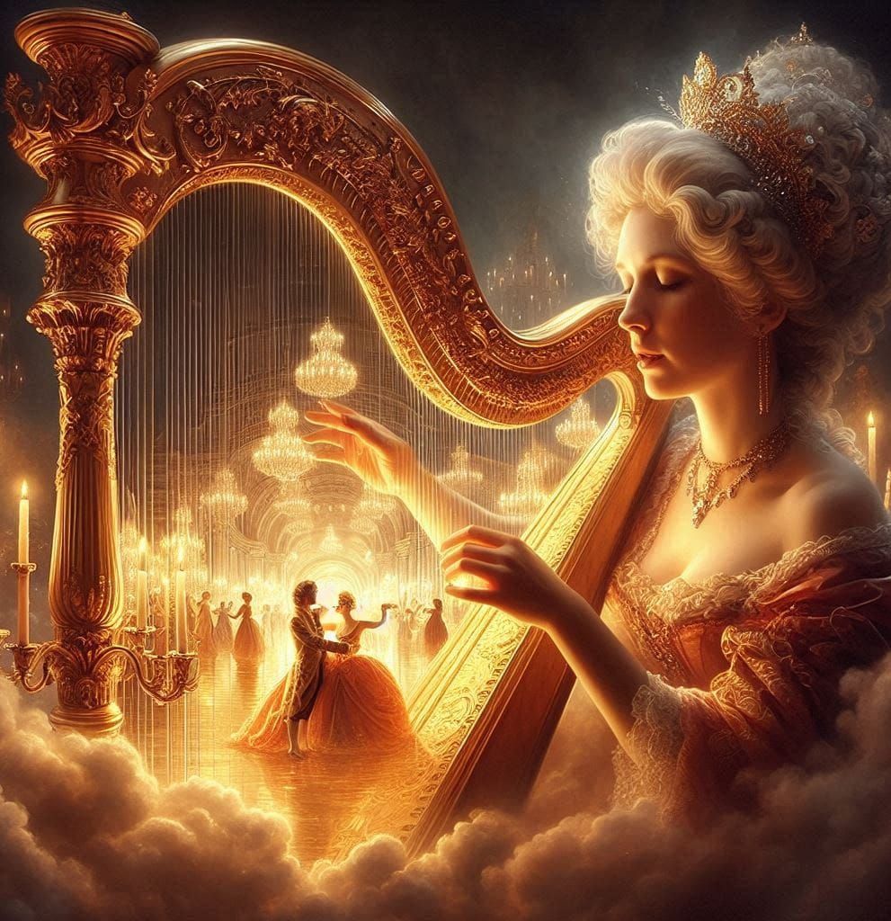 Baroque Renaissance Harpist 2