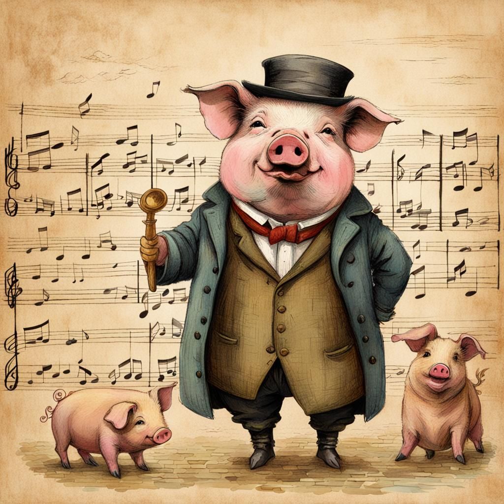 Tonight, I sing at the opera! Hurry up, put on your evening ...