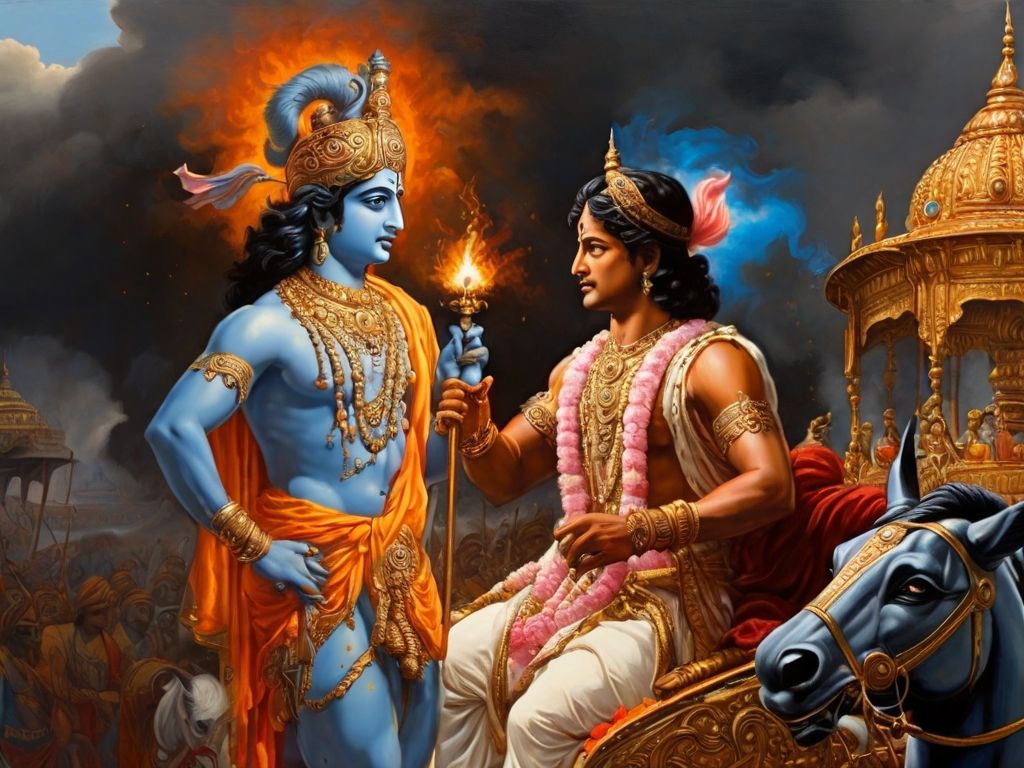 Krishna and Arjuna