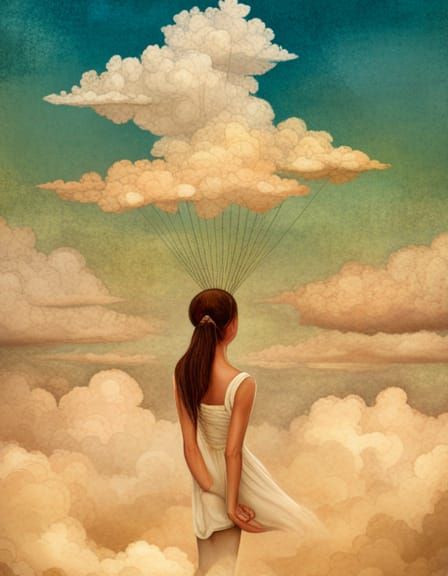 in the clouds
