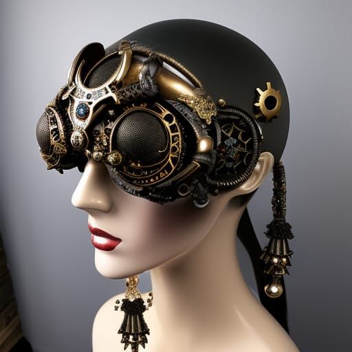 exploded skull model Steampunk - more steampunk skulls! - AI Generated ...