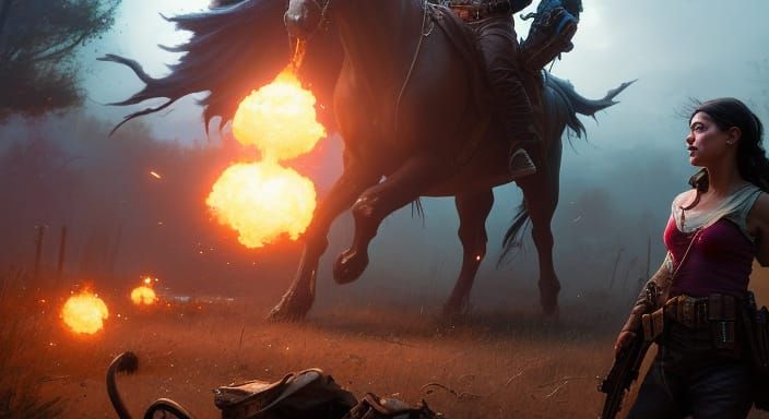 "Janie's Got A Gun" epic dark fantasy masterpiece by Greg Ru...