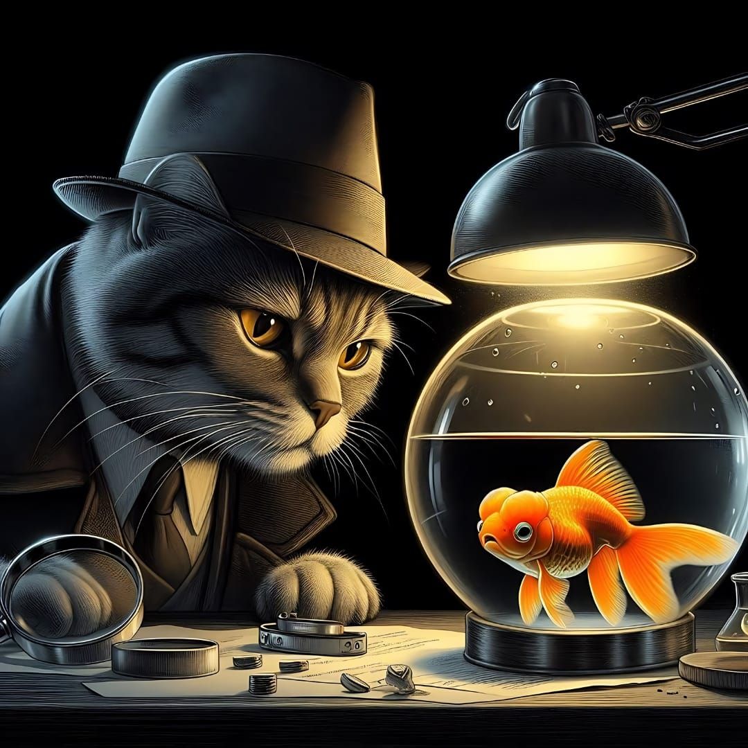 😼🐟 our fun heat-lamp torture game!