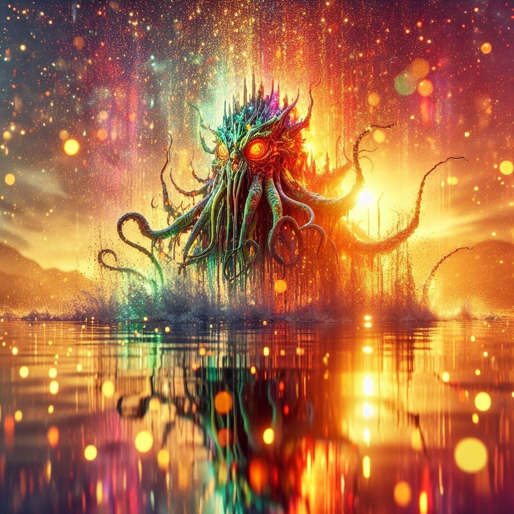 Cthulhu Rising - AI Generated Artwork - NightCafe Creator