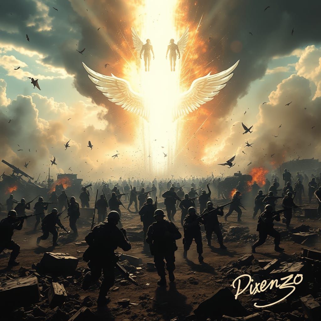 Epic Battlefield Rift with Divine Light