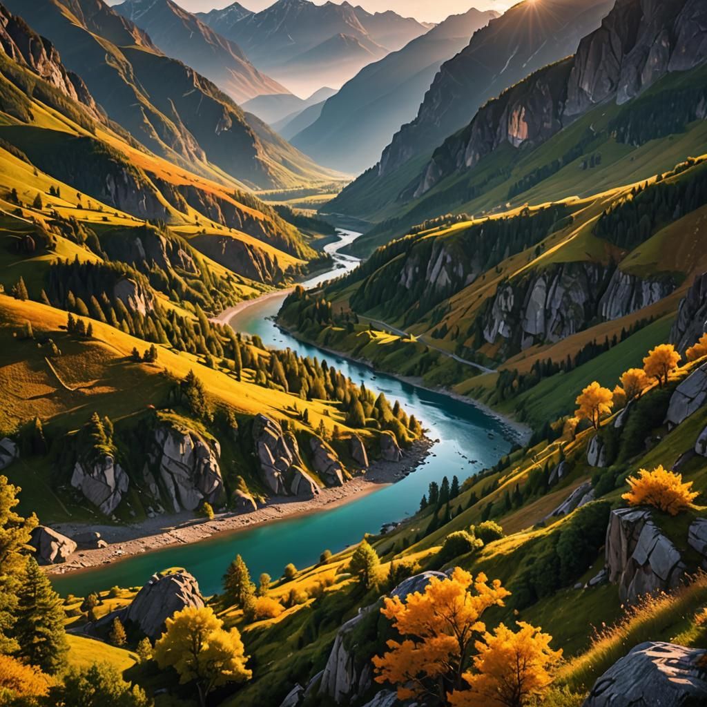 ((beautiful landscape, breathtaking view, epic scenery, vibr...