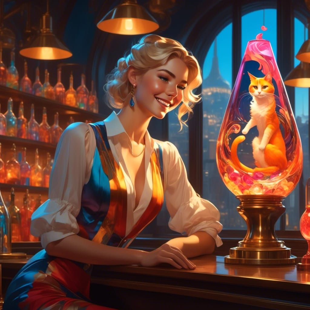 Julie; "Am I hallucinating or something? Why are there cats inside