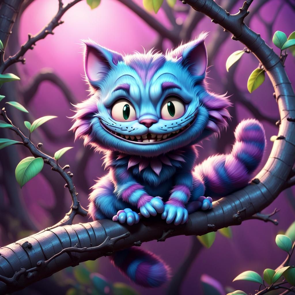 A Cheshire cat - AI Generated Artwork - NightCafe Creator