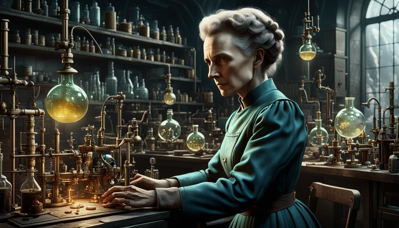 Marie Curie in her Lab  by @MagiusDel