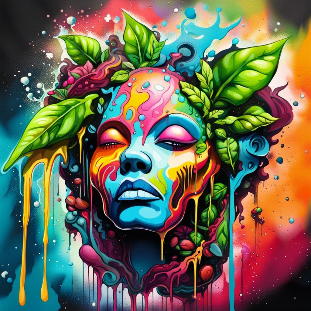 Mother Earths Plantasia graffiti art, splash art, street art...