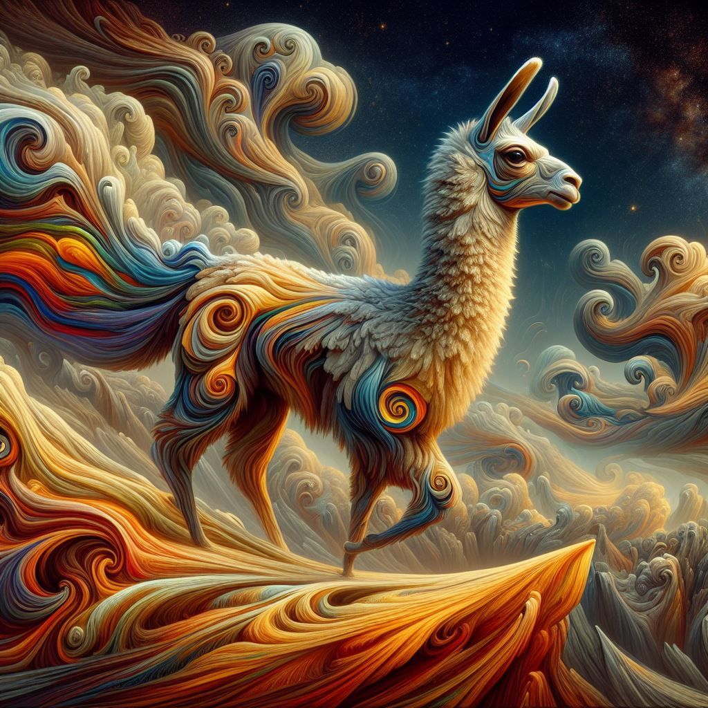 Salvador Dali Llama