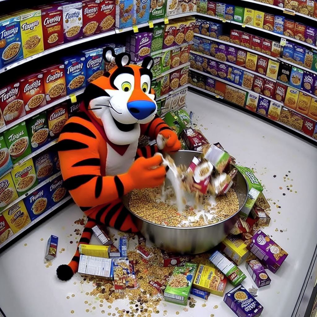 Tony the Tiger got the Munchies