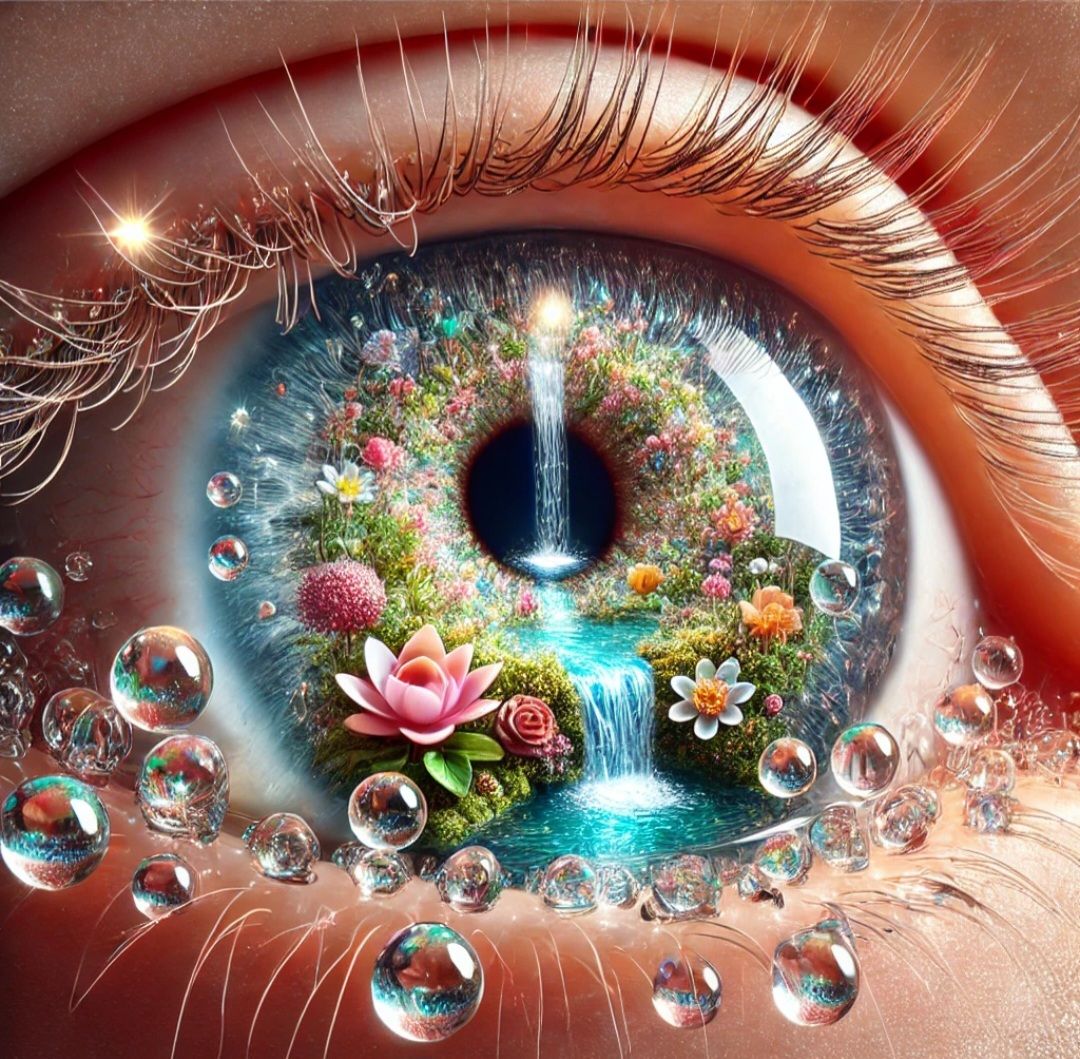 Garden inside the eye